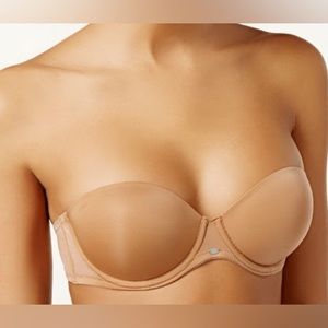 CALVIN KLEIN F3493 NAKED GLAMOUR STRAPLESS T-SHIRT PUSH-UP BRA